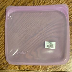 Stasher Reusable Silicone Storage Bag, Food Storage Container